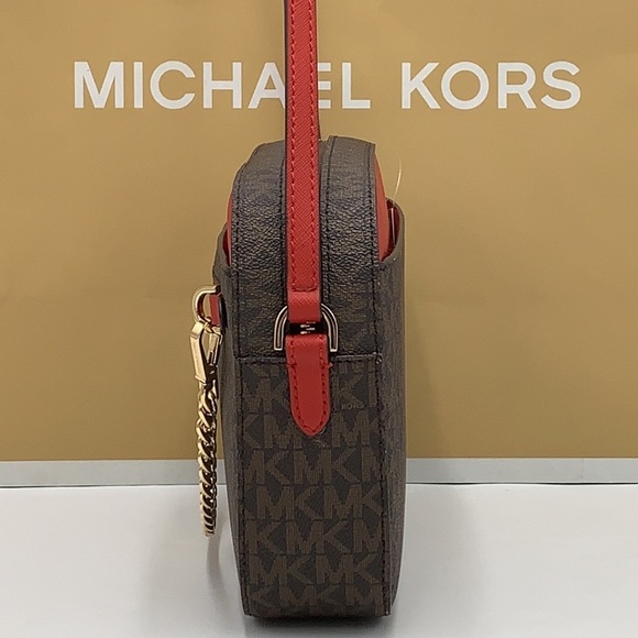 MICHAEL KORS
Jet Set Large Logo Crossbody Bag Flame / Brown Multi Color - Picture 7 of 16